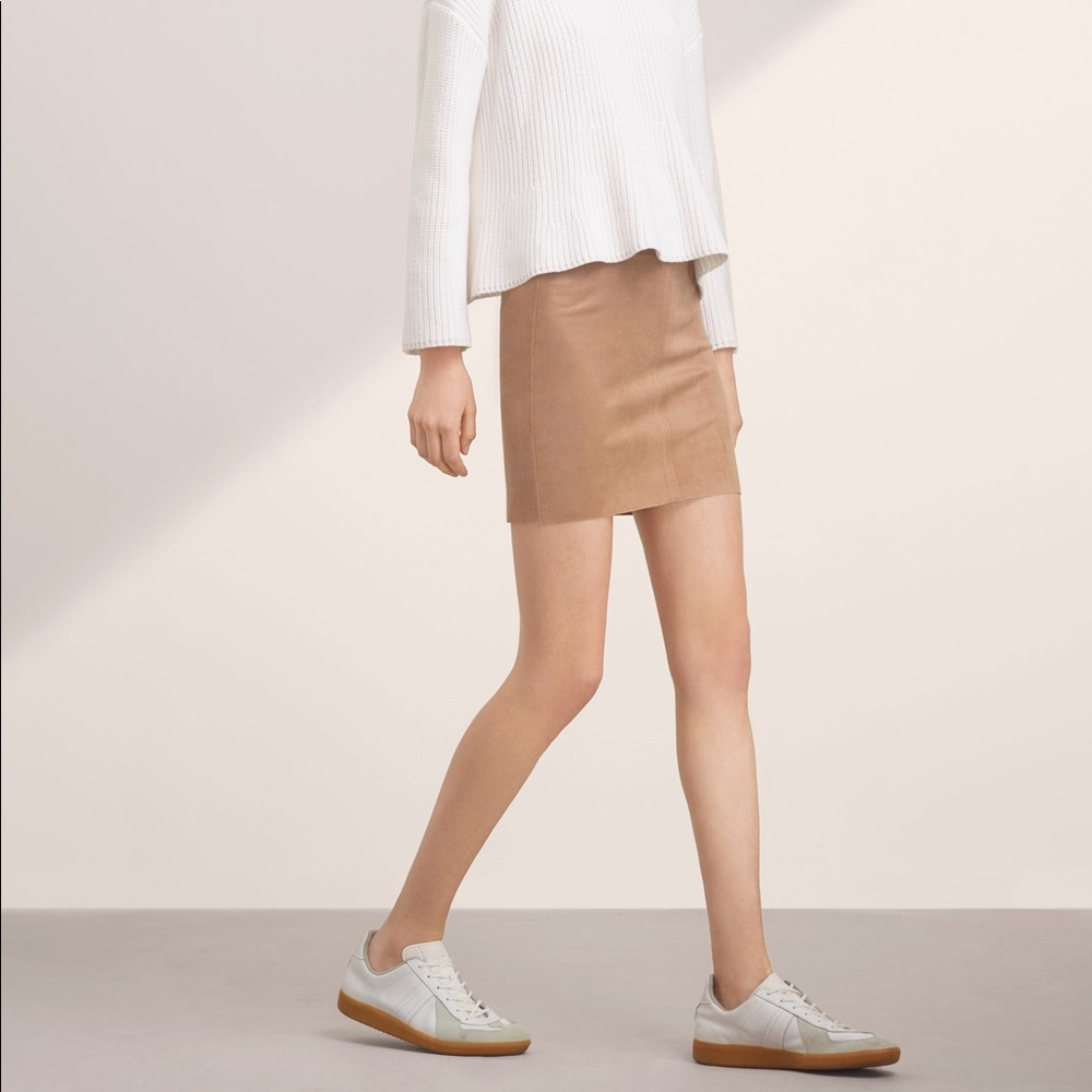 Suede Aritzia Mini Skirt